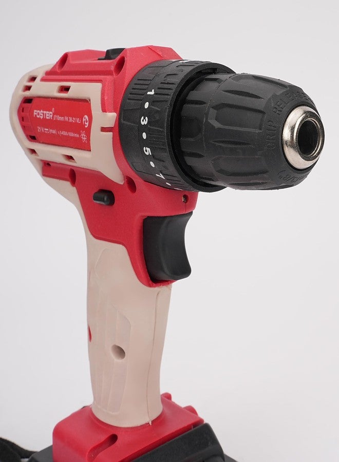 FOSTER FK 38-21 21V CORDLESS Screwdriver Tool kit 38 Pcs Cordless Drill - Image 4